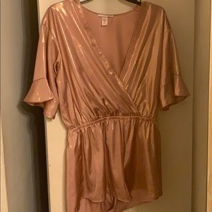 Victoria Secret Rose gold romper